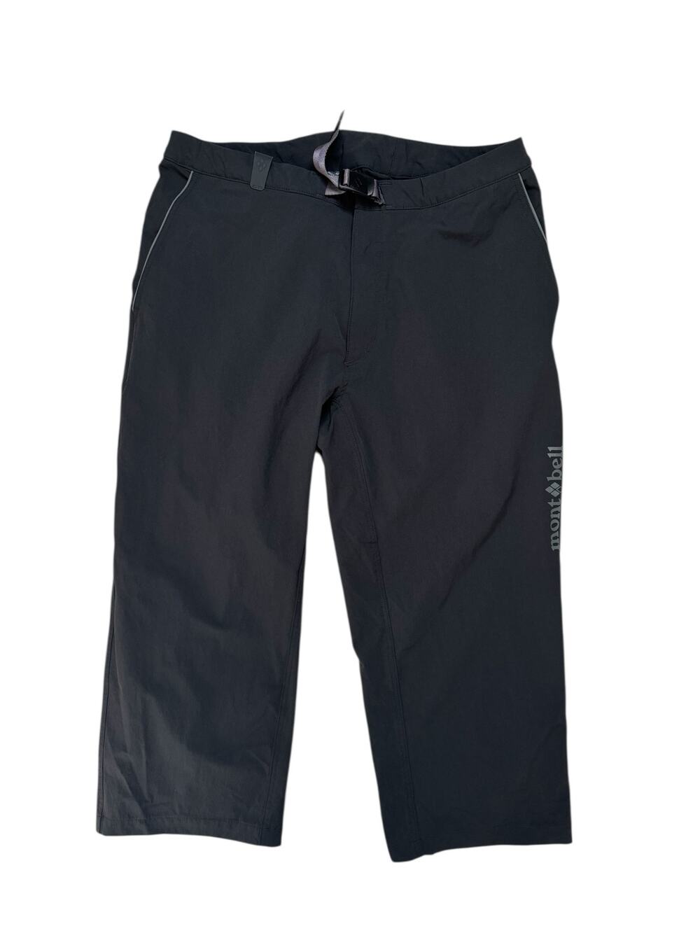 MONTBELL Cropped Climbing Hiking Outdoor Pants in Black Size Medium Mens Pockets